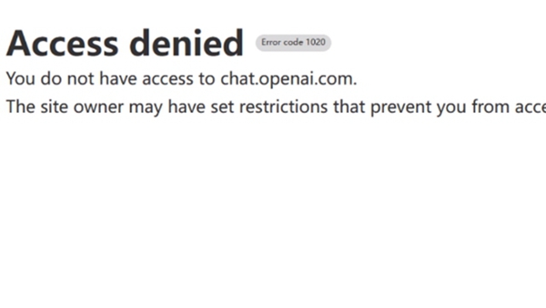 ChatGPTʾAccess deniedô